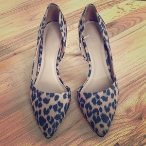 Leopard Print  d'orsay Heel Shoe 8